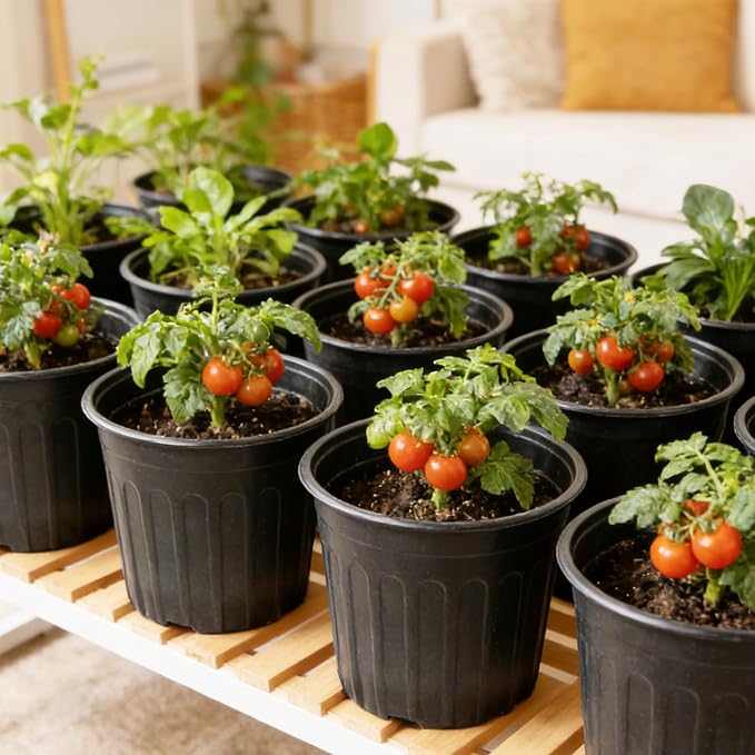 60-Pack 2 Gallon Flexible Plastic Plant Pots - Image 7