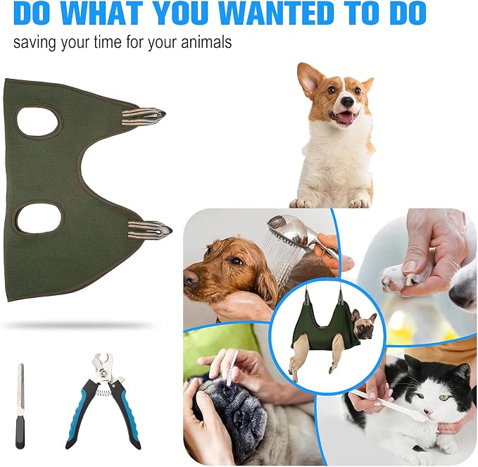 10 in 1 Dog Grooming Hammock Harness - Image 2