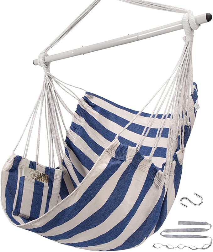 ADVOKAIR Hammock Chair Swing, Heavy-Duty Hanging Rope Swing Seat Supports 500 by ADVOKAIR-ChillNaturally