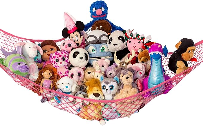 Lilly's Love Stuffed Animal Hammock | Corner Hanging Organizer, Toy Storage by LillysLove