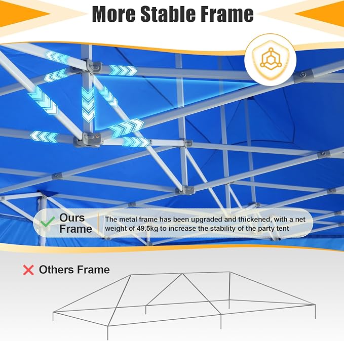 COBIZI 10x30 Heavy Duty Pop up Canopy Tent - Image 7