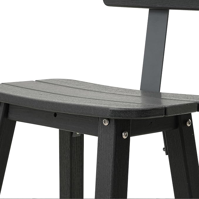 3-Piece Outdoor Counter Height Bar Table Set, HDPE Weather Resistant - Image 6