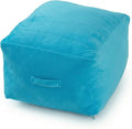 MeMoreCool Square Stuffed Pouf Ottoman Foot Rest, Floor Pouf Foot Stool by MeMoreCool