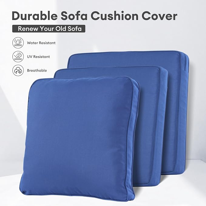 ovios Patio Cushion Covers, Waterproof Cushion Cover - Image 3