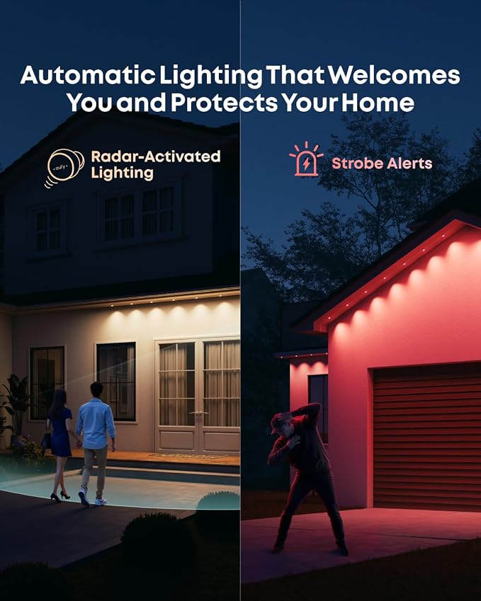 eufy Permanent Outdoor Lights S4, Radar-Activated, 100ft - Image 4