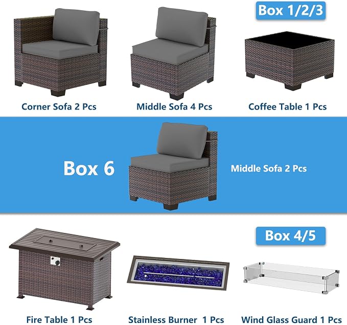 Outdoor Patio Furniture Set - Image 8