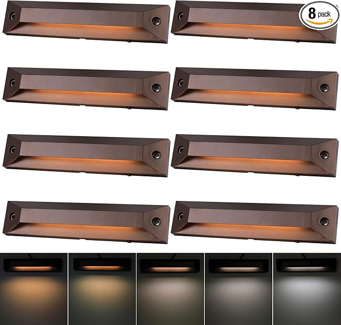 Energetic 5CCT LED Outdoor Step Lights, Low Voltage Deck Lights by EENERGETICLIGHTING