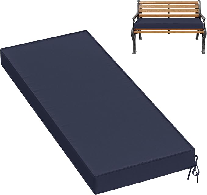 Premium Outdoor Bench Cushions for Patio Furniture 3.5inches Memory Foam Bench by Pakunoda