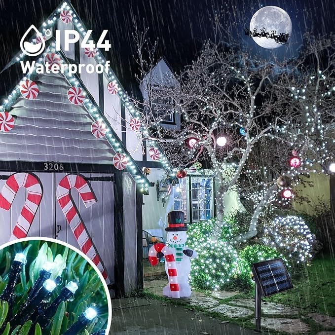 JMEXSUSS 2 Pack Solar String Lights Outdoor Waterproof, Total 400 LED 151FT - Image 5