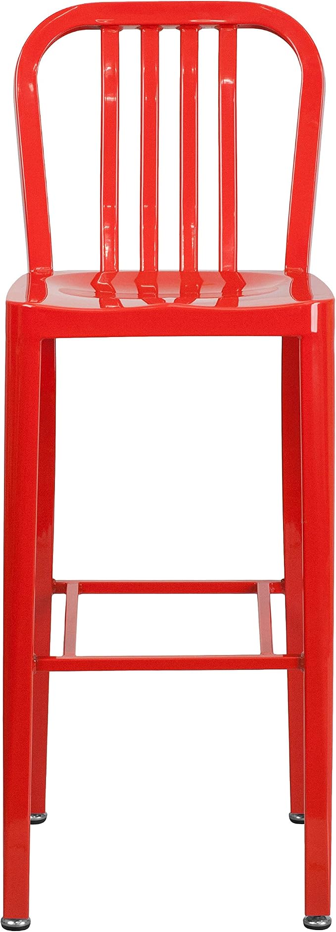 Flash Furniture Gael Commercial Grade 2 Pack 30" High Red Metal Indoor-Outdoor - Image 5