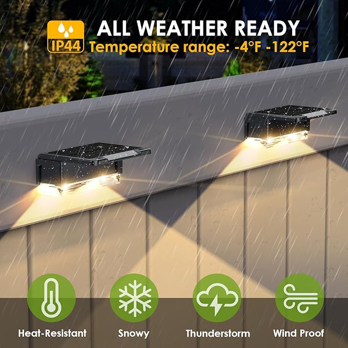 Solar Fence Lights Outdoor - Image 5