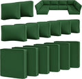14 Pcs Outdoor Cushion Slipcovers Outdoor Patio Cushion Covers Replacement by Snubbull