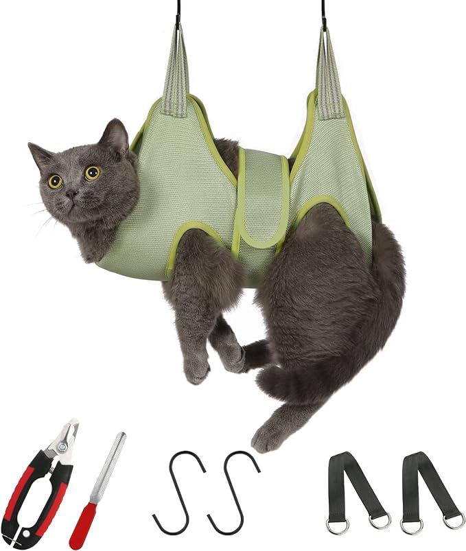 Guzekier Cat Grooming Hammock Harness by Guzekier