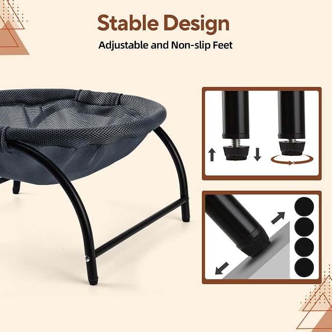 Raised Cat Hammock Bed, Standing Cat Cot - Image 6