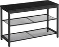 HOOBRO Shoe Bench, 3-Tier Shoe Rack, Industrial Shoe Organizer Storage Bench by HOOBRO