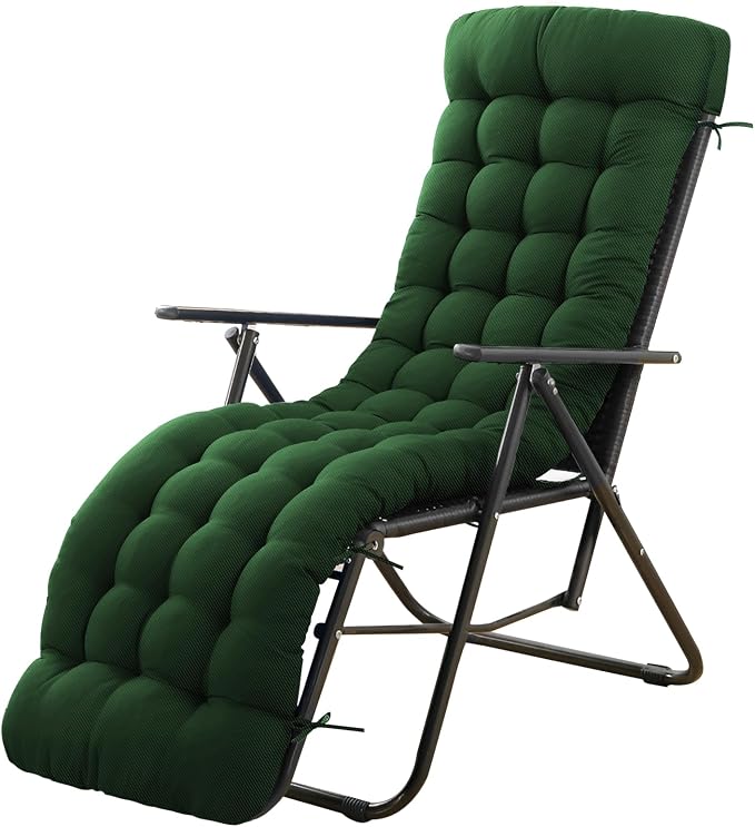 Patio Lounge Chair Cushion, Waterproof Zero Gravity Chair Cushions by Moutosne
