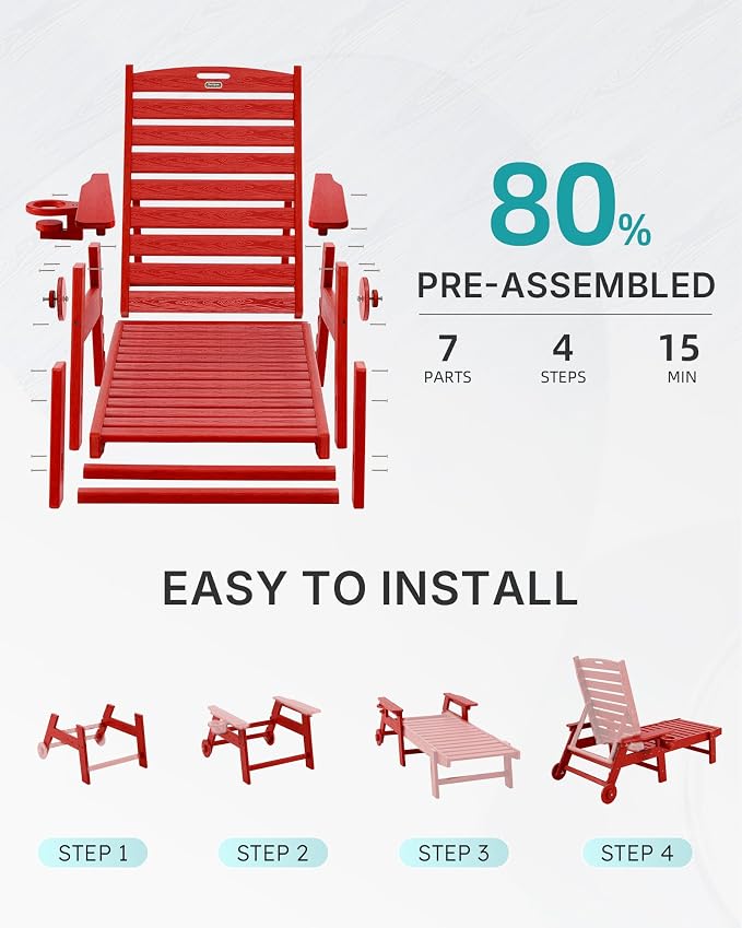 Chaise Lounge Chair Outdoor - Image 6