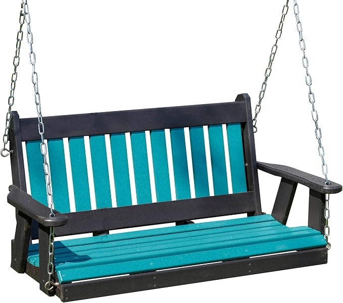 Mission Poly Lumber Wood 5FT Porch Swing Amish Craftsmandship Made in USA HDPE by Unknown