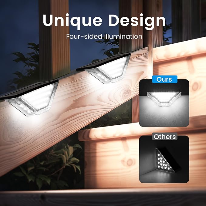 SOLPEX 10 Pack Four-Sided Illumination Solar Step Lights - Image 2