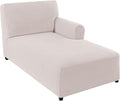 FantasDecor Right Chaise Lounge Cover Stretch Chair Lattice Slipcover by FantasDecor