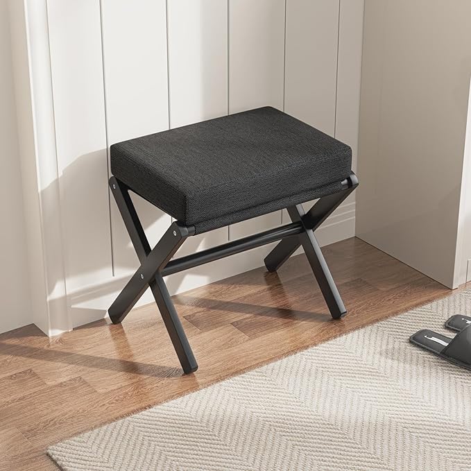 Foldable Foot Stool Ottoman, Small Padded Foot Rest - Image 6