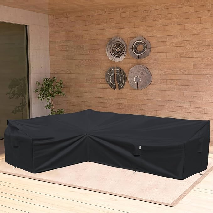 Heavy Duty Outdoor Sectional Sofa Cover, Lawn Patio Furniture Cover - Image 7