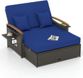 Tangkula Patio Rattan Daybed by TANGKULA