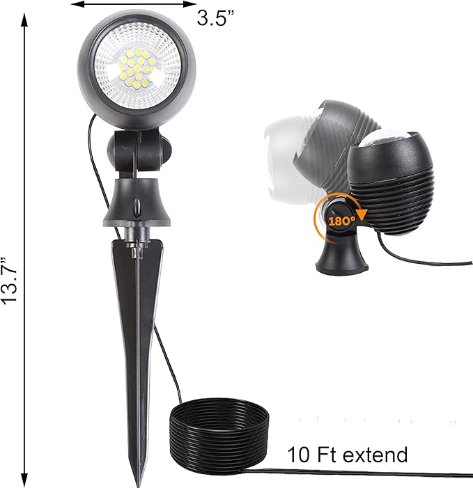 SUNLONG Solar Outdoor Lights, Solar Spot Lights Outdoor Waterproof Solar - Image 7