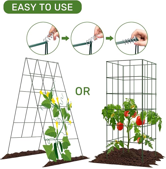 AGTEK 2 Packs 18" x 46" Foldable Cucumber Trellis - Image 4