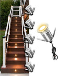 Low Voltage Deck Light 6-Pack, 1W 80 Lumens Landscape Lighting, φ35 mm Recessed by MALORY