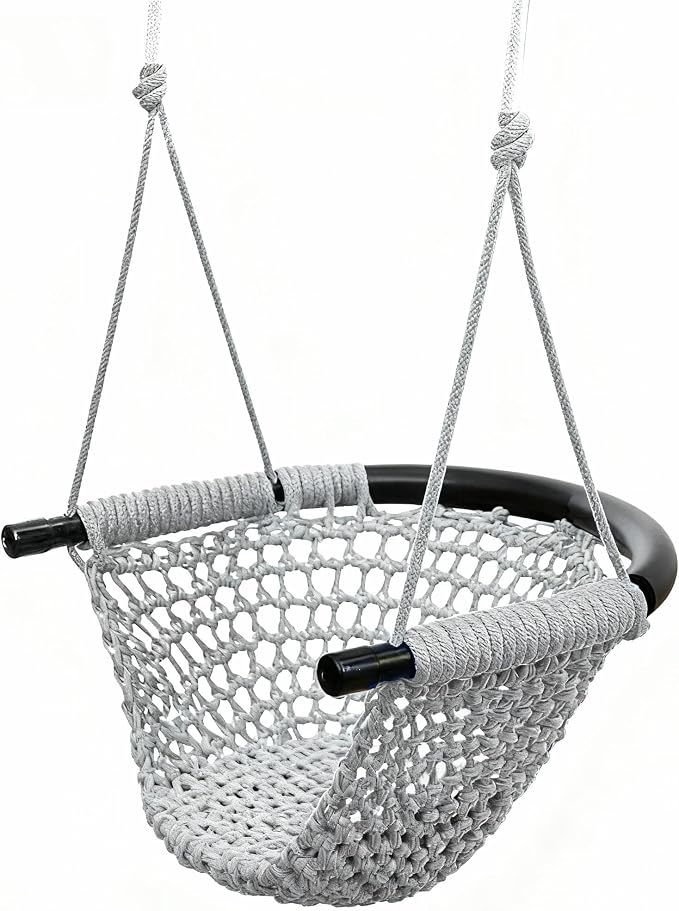 Hi-Na Tree Swing for Kids, Adjustable Toddler Rope Swing Seat by Hi-Na