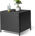 Outvita Outdoor Side Table, Rattan Coffee Table by Outvita
