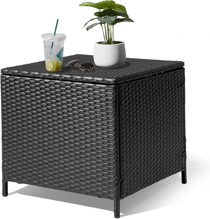 Outvita Outdoor Side Table, Rattan Coffee Table by Outvita