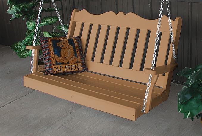A & L Furniture Poly Royal English Porch Swing by Unknown
