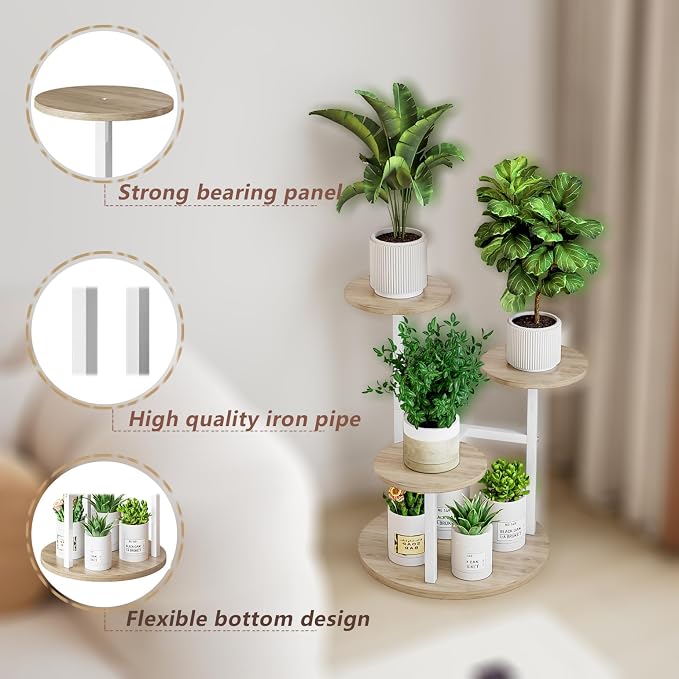 Plant Stand Indoor 4 Tier 5 Potted Multiple Flower Pot Holder - Image 4