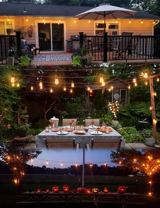 Outdoor String Lights LED 100FT Commercial Grade Heavy Duty Light String Lights - Image 9