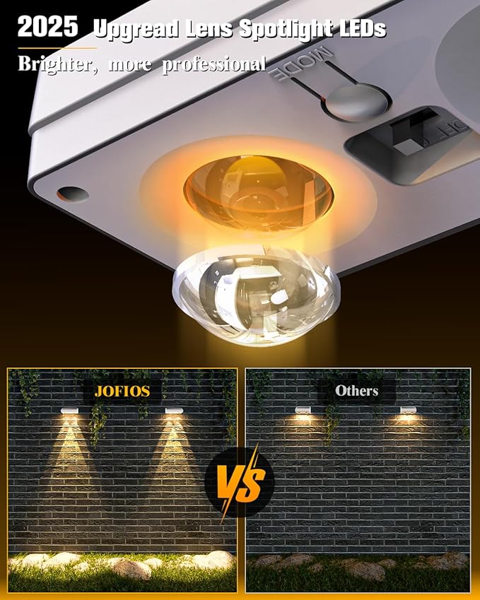 Solar Fence Lights 20 Pack, 50 Lumens Outdoor Solar Lights - Image 3