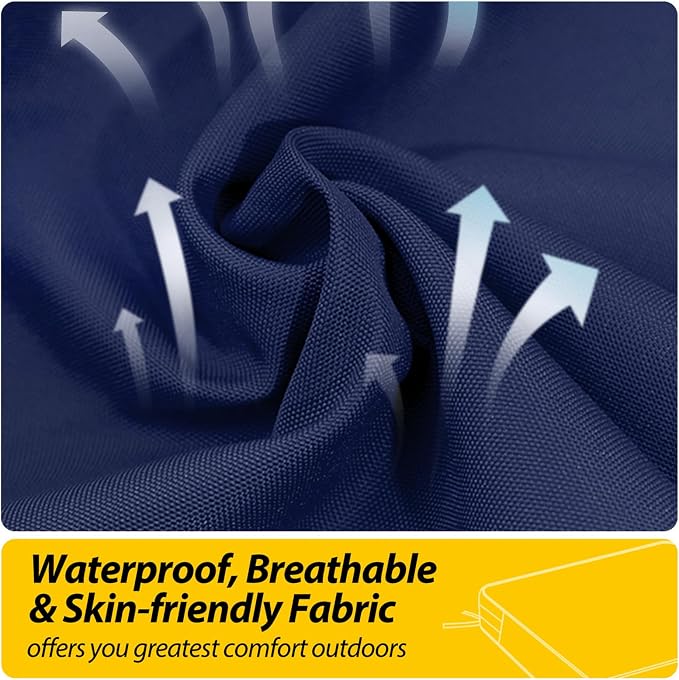 AAAAAcessories Outdoor Chaise Lounge Cushions, Fade-Resistant, Waterproof Patio - Image 4