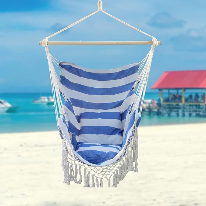 Hammock Chair, Hanging Rope Swing Seat - Image 8