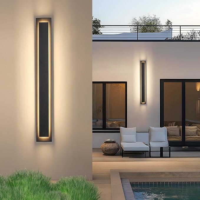 .  Long Outdoor LED Wall Lights Exterior Lighting Fixtures, Modern - Image 8