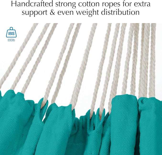PNAEUT Hammock Chair Hanging Rope Swing - Image 2