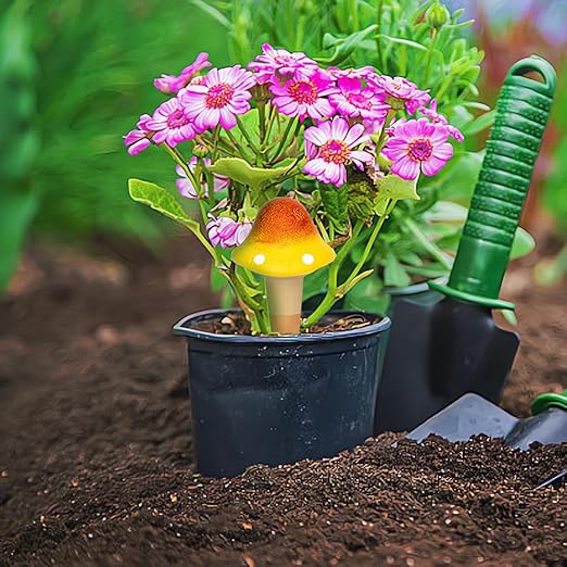 4 Pack Terracotta Watering Spikes, Vacation Self-Watering Planters Devices - Image 7