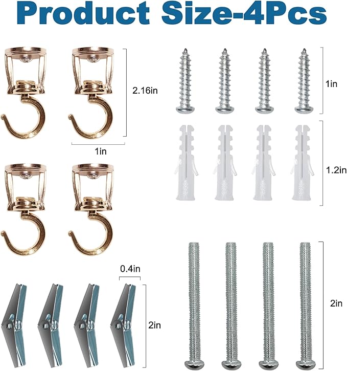 ONIKK Ceiling Hooks for Hanging Plants, Heavy Duty Metal Plant Hooks, Screw in - Image 7