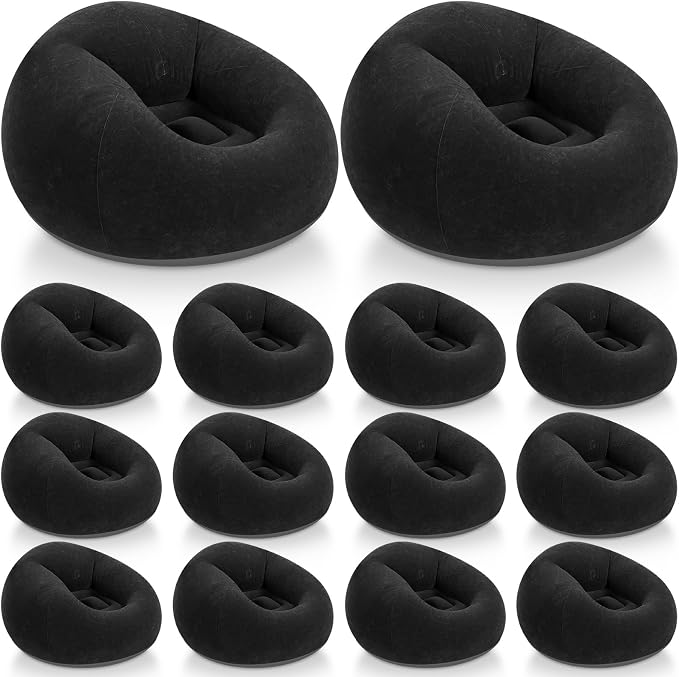 Realspring Inflatable Bean Bag Chairs Outdoor Blow up Camping Chairs Inflatable by Realspring