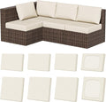 8Pcs Stretch Patio Cushion Covers, Outdoor Couch & Sofa Replacement Slipcovers by VORSHAPE