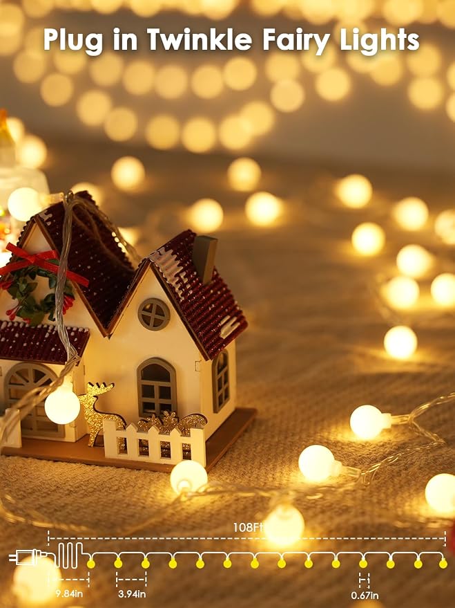 300LED Globe String Lights Indoor Outdoor - Image 3