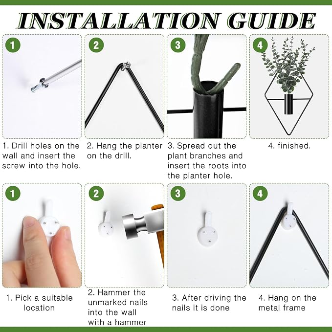 Jexine 4 Pcs Hanging Planters - Image 3