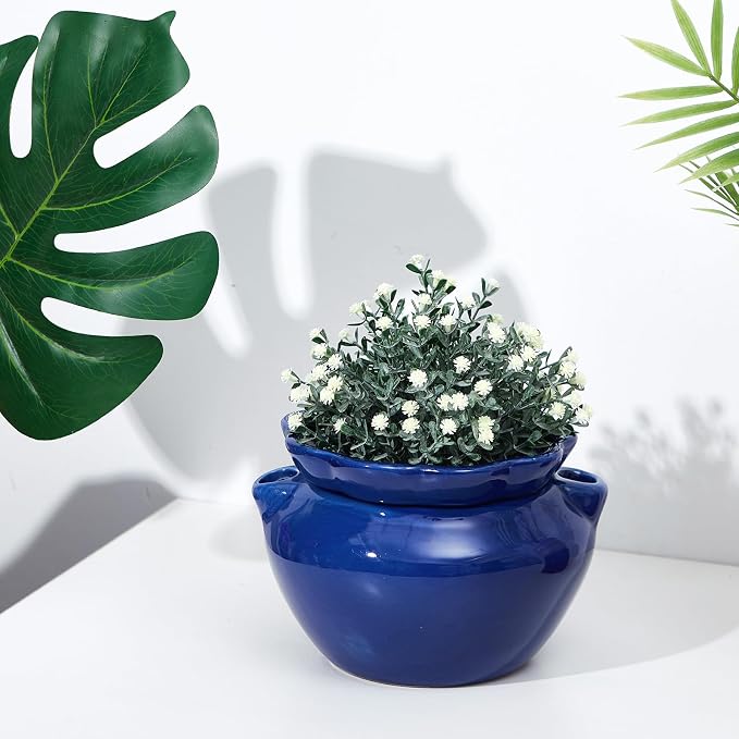 4 Sets African Violet Pots 6 Inch Self Watering Pot - Image 6