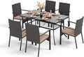 PHI VILLA 7 Piece Patio Dining Set by PHIVILLAThepioneerofcomfortablehouseholdsupplies