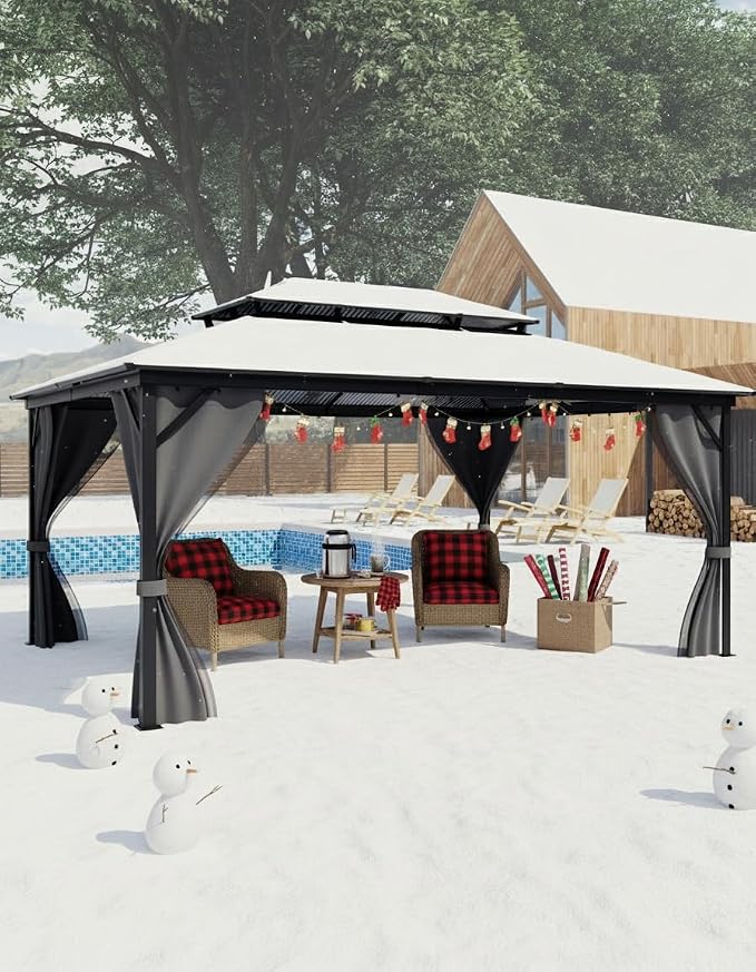 GarveeLife 10 ft x12 ft Hardtop Gazebo by GarveeLife